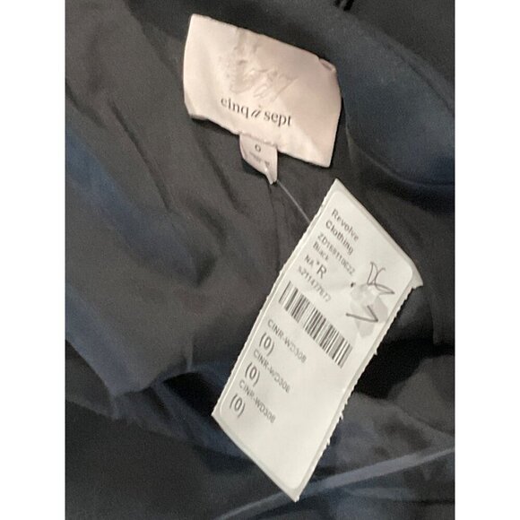 Cinq a Sept Drina Gown in Black 0 New Womens Long Maxi Satin Dress - Picture 10 of 17